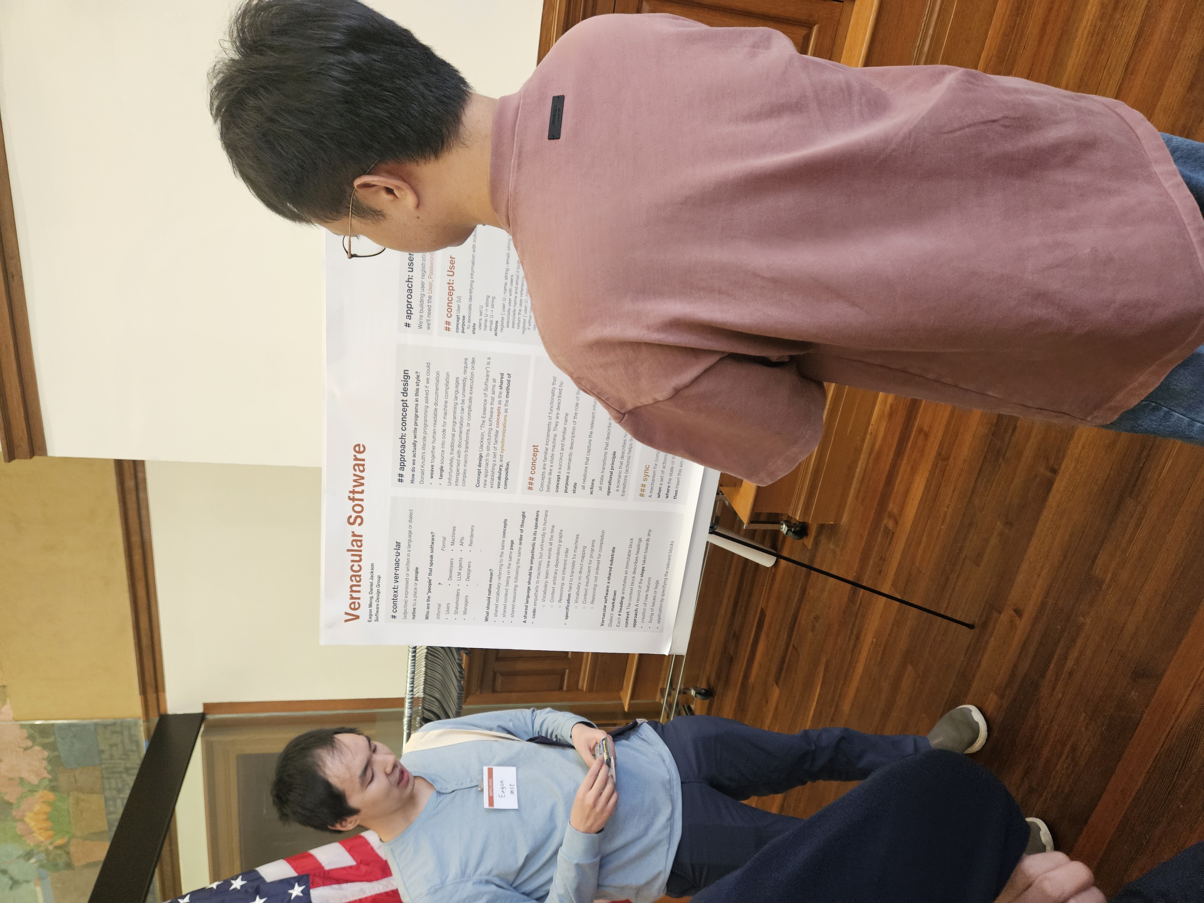 A poster about vernacular software